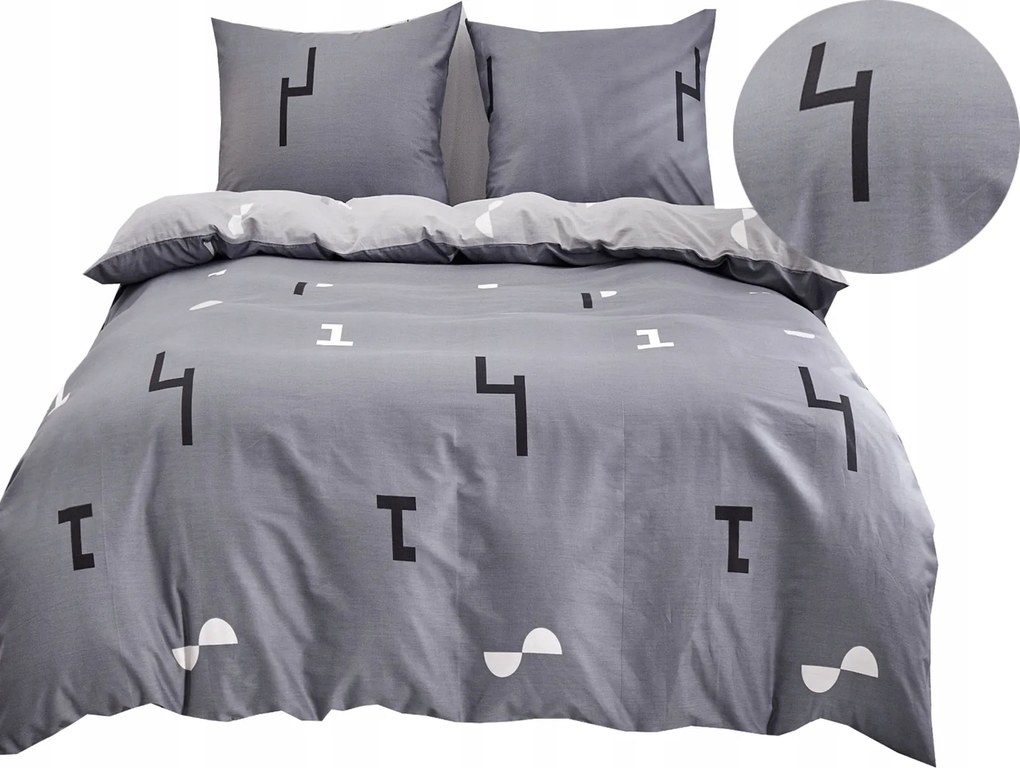 Ágynemű garnitúra 200x220 Pamut 100% Kétoldalas