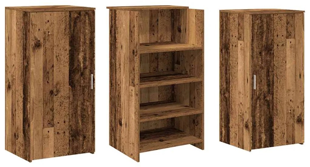 recepciós pult antik fa 155x50x103,5 cm szerelt fa