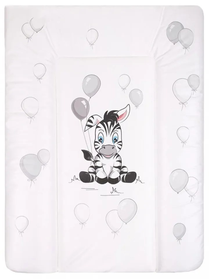 Pelenkázó lap puha New Baby Zebra fehér 70x50