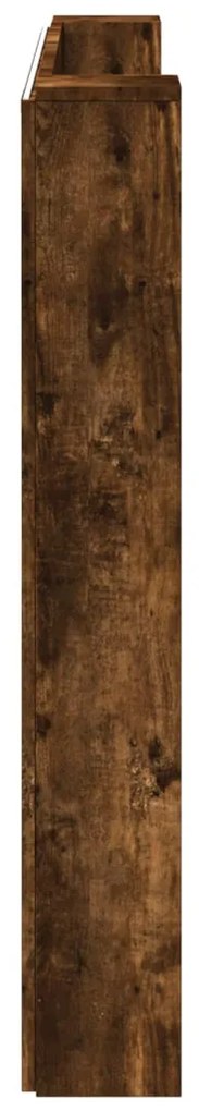 Fejtámla polcokkal Füstölt tölgy 160 x 16,5 x 103,5 cm Faanyag