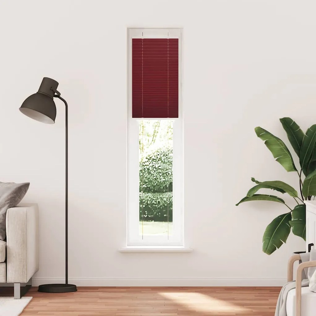 pliszírozott redőny Bordeaux piros 45x200 cm Szövetszélesség