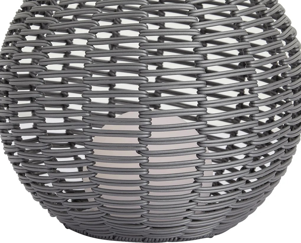 Kültéri asztali lámpa sötétszürke 30 cm LED-del, USB-C-vel újratölthető IP44 - Oli
