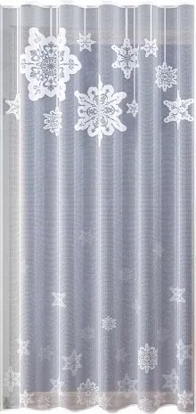 Mg Függöny Csillag jacquard Reja Fehér 150x250 kész Bt