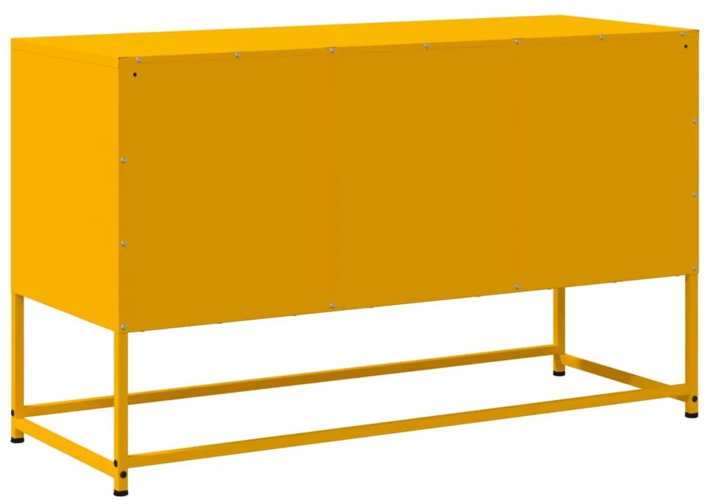 mustársárga acél TV-szekrény 100,5x39x60,5 cm