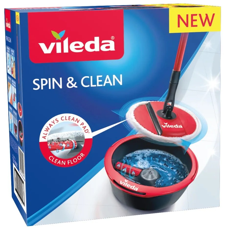 Spin&Clean felmosó szett vödörrel - Vileda