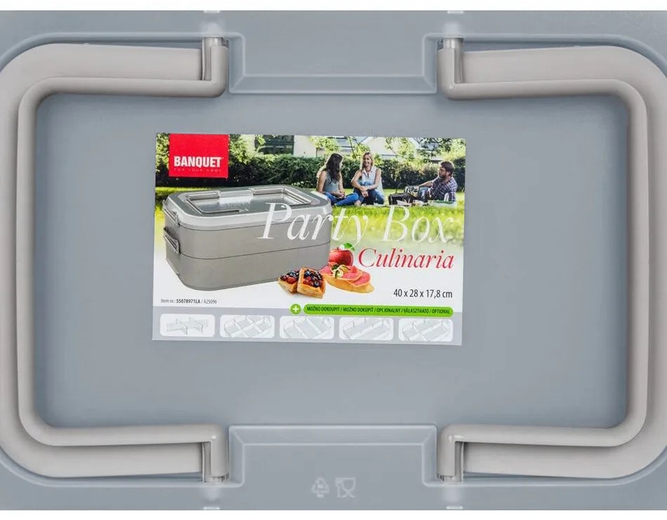 Banquet CULINARIA Party box khaki,  40 x 28 x 17,8 cm,