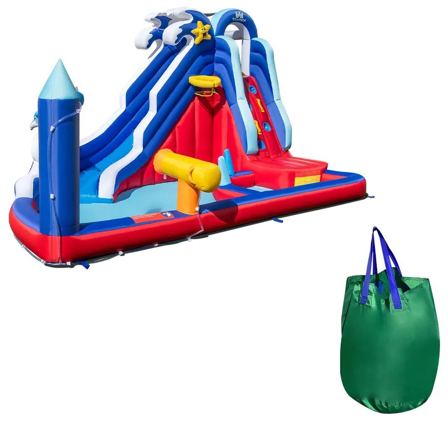 6 az 1-ben felfújható vízicsúszda