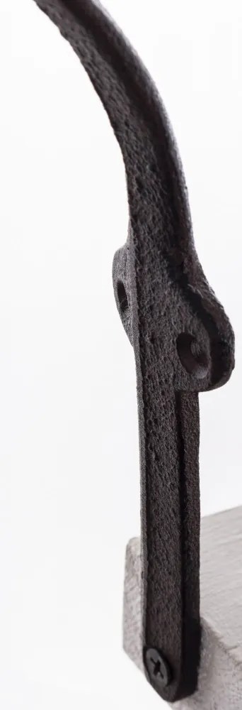 Öntöttvas fekete madárka pár fali kolomp jutakötéllel 28x15x10cm