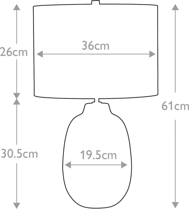 Elstead Lighting GRANGE PARK GRANGE-PARK-TL Asztali lámpa 1x60W/E27