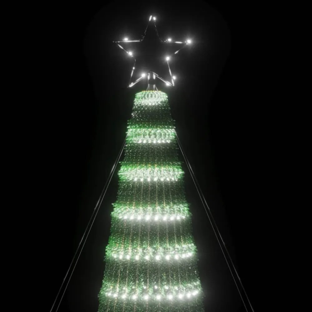 hideg fehér LED karácsonyfa 688 LED 300 cm