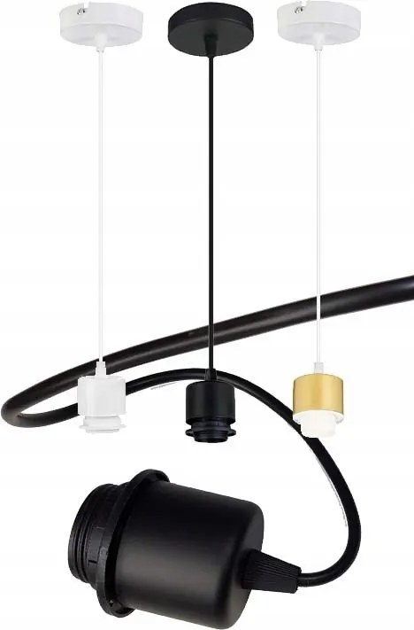 Alap Mennyezeti Lámpa Függeszték Túlnyúlás Loft Fém 1X E27 Lámpabúra