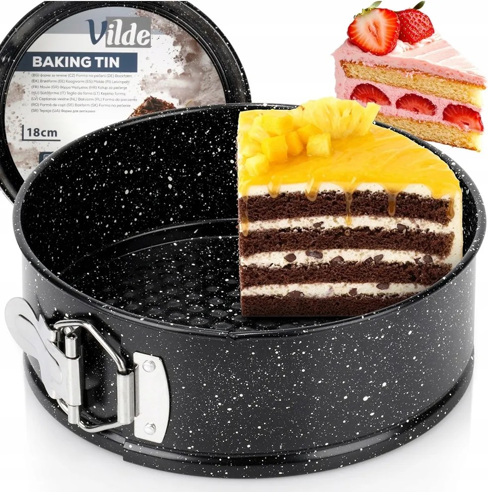 Gránit tortaforma kihúzható tortaforma 18cm