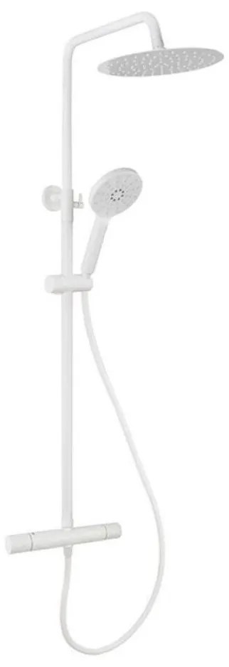 BATH DELUXE 31-120-07-01-00 - DRAGOR matt fehér termosztátos zuhanyszett