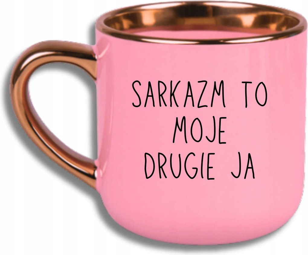 Bögre Rózsaszín Elegáns Nagy Vicces Ajándék Szarkazmus A Második Kávém