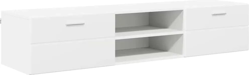 vidaXL Fából Készült Szekrény fiókkal Fehér 150 x 39 x 30 cm Faanyag