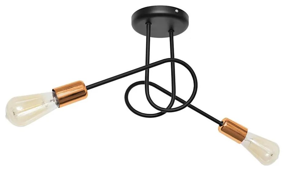 Csillár OXFORD 2xE27/15W/230V fekete