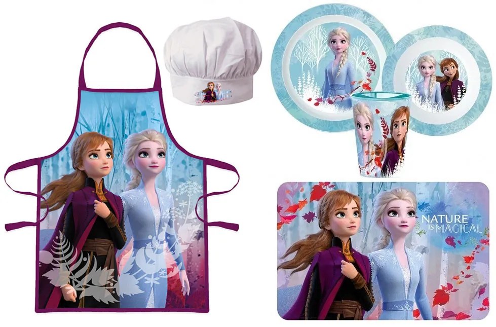 Disney Jégvarázs kötény és étkészlet csomag (Whispers)
