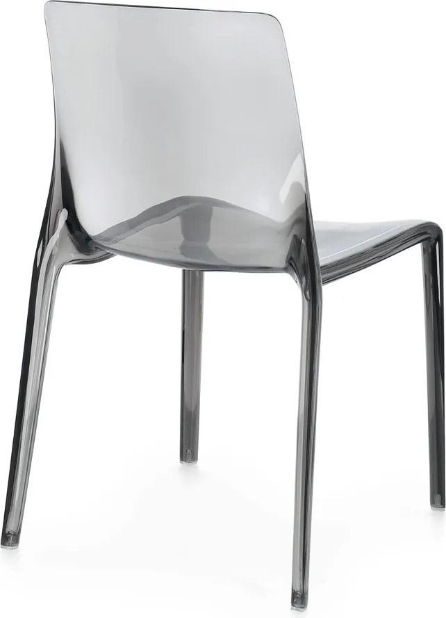 Szürke műanyag kerti szék Adele – Bizzotto