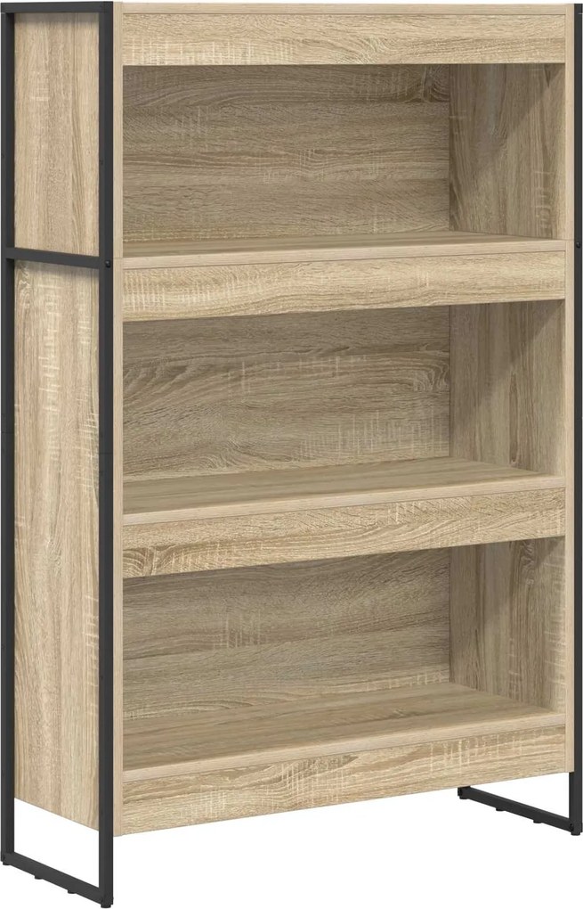 vidaXL Könyvespolc Sonoma 80 x 30 x 155 cm Faanyag