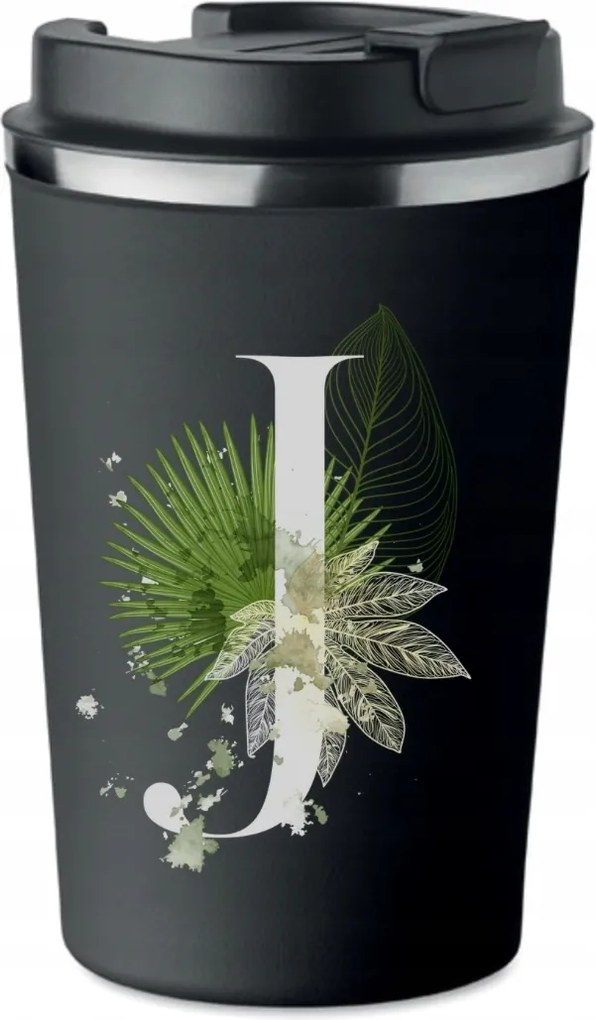 Prémium termo bögre fekete J betűvel Jessica Jola Jan KT_216_cz