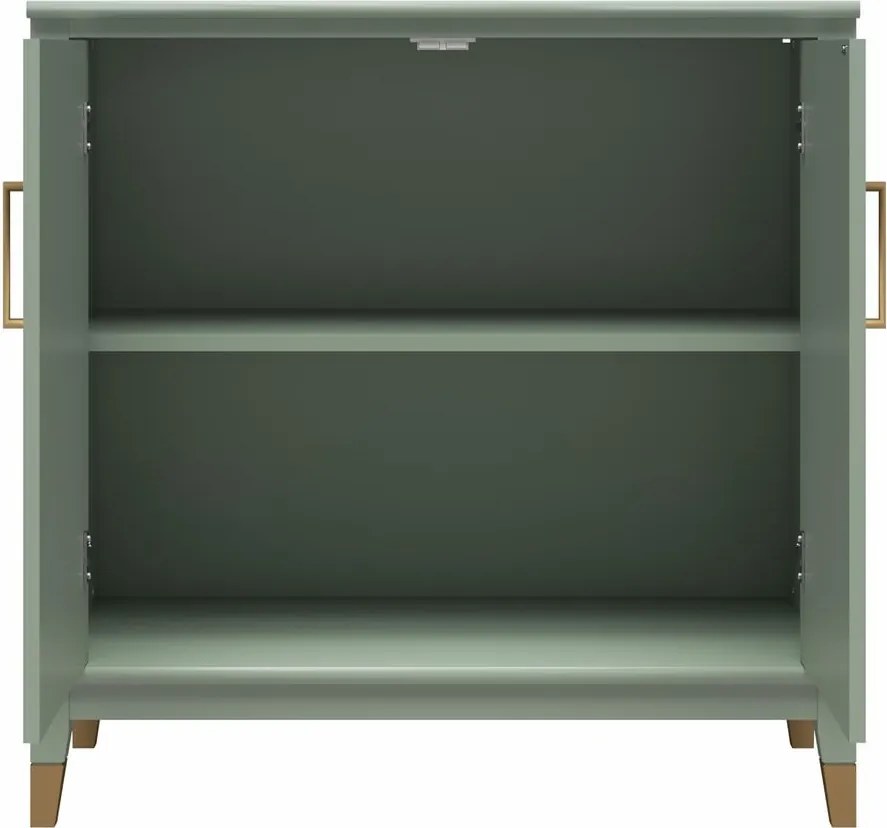 Zöld szekrény 86x85x41 cm Westerleigh – CosmoLiving by Cosmopolitan