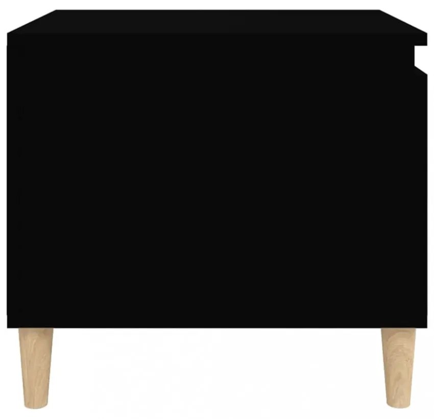 fekete szerelt fa dohányzóasztal 100 x 50 x 45 cm