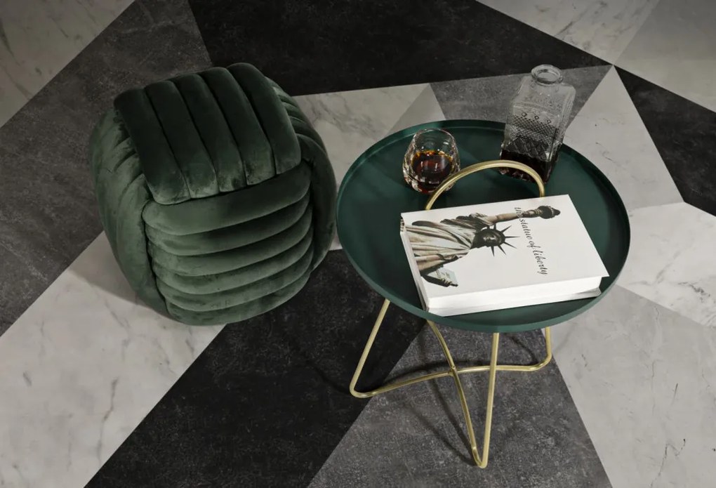 Puha zöld ülőke 45x45x45 cm