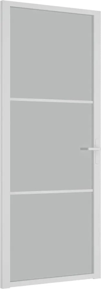 vidaXL fehér matt üveg és alumínium beltéri ajtó 83 x 201,5 cm