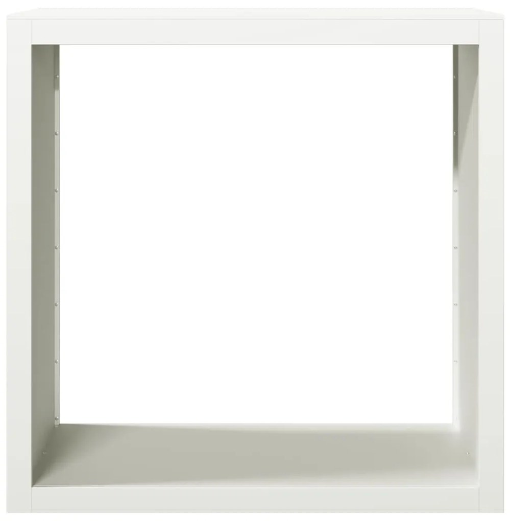 fehér acél tűzifatároló 100 x 40 x 100 cm