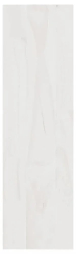 fehér tömör fenyőfa könyvszekrény/térelválasztó 100 x 30 x 103 cm