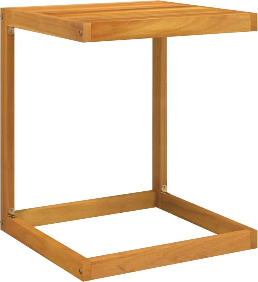 vidaXL tömör akácfa C-alakú asztal 42 x 40 x 50 cm