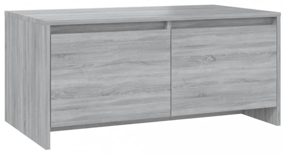 szürke sonoma szerelt fa dohányzóasztal 90x50x41,5 cm