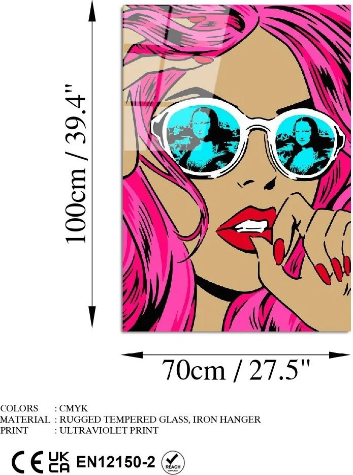 Üvegkép, 70×100 cm – UV-715