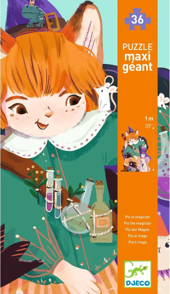 Óriás puzzle - Pio a kis valázsló, 36 db-os - Pio the magician