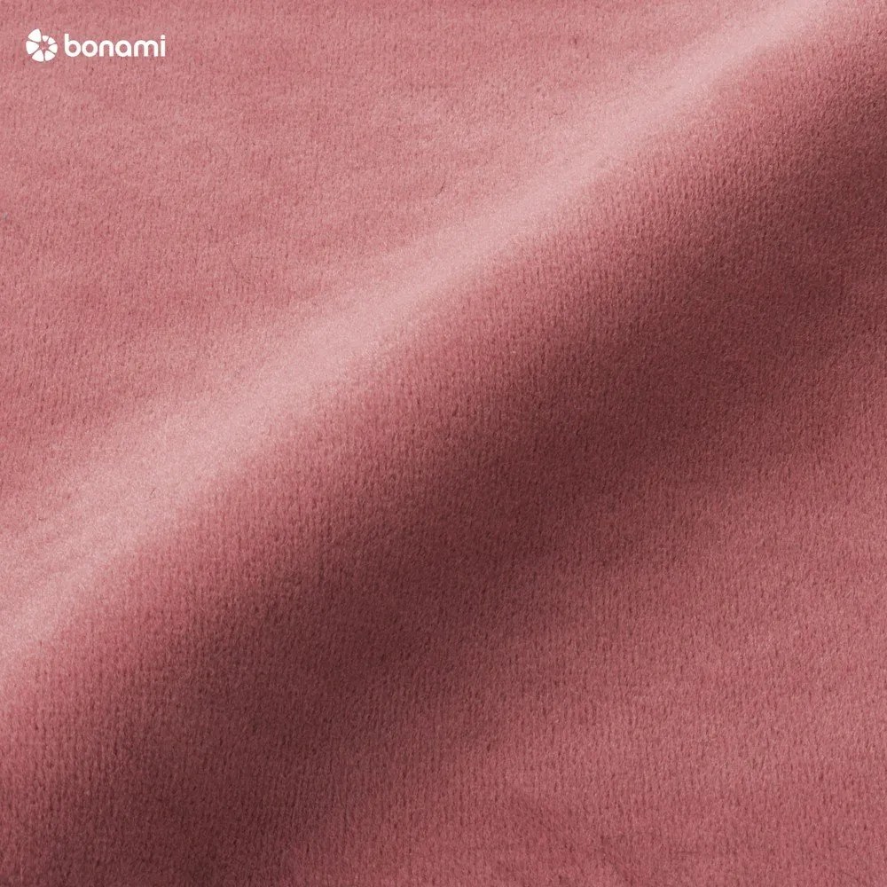 Rózsaszín bársony kinyitható-tárolóhelyes kanapé 247 cm Lazaro – ELTAP