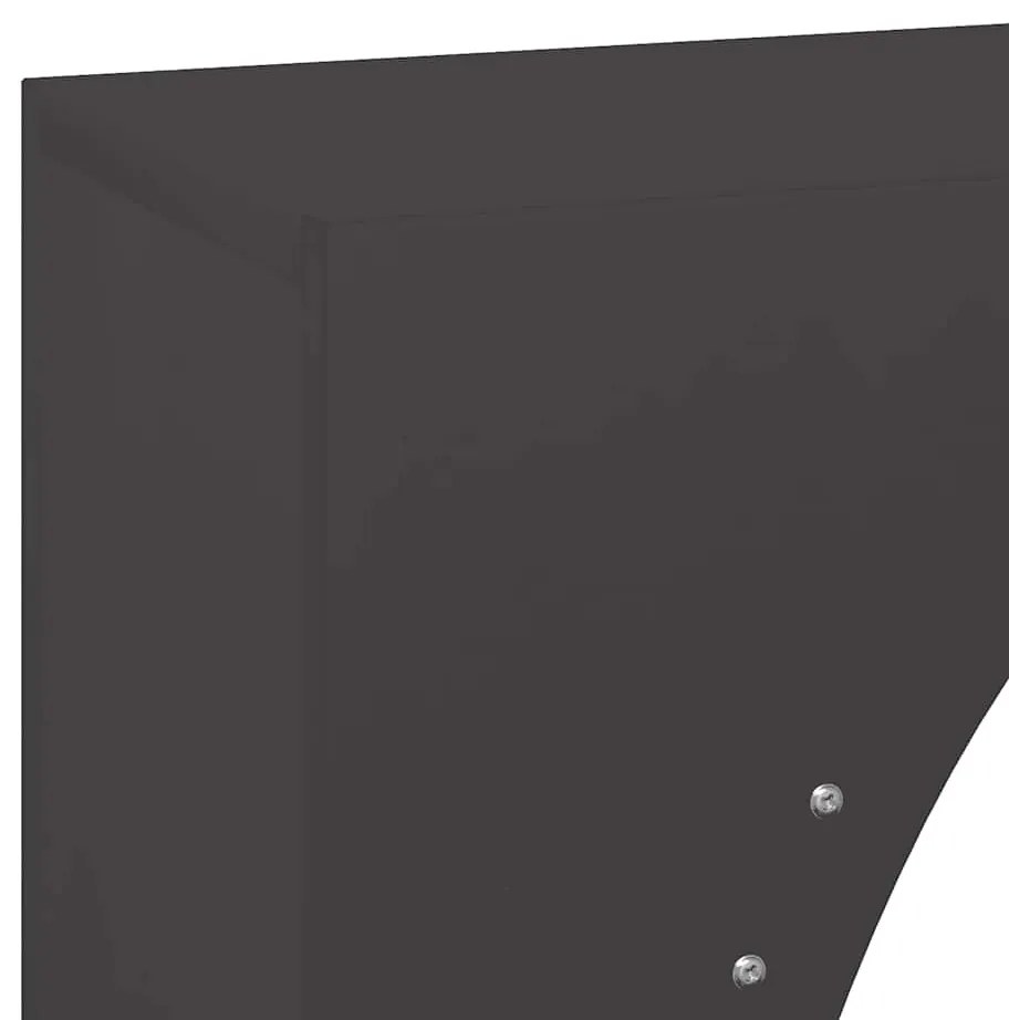 fekete hidegen hengerelt acél tűzifatároló 50x23x100 cm