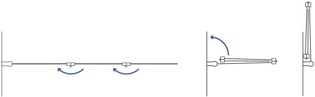 Fürdőkádparaván Rea Agat-3 120 cm