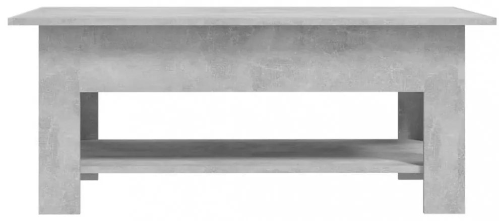 betonszürke szerelt fa dohányzóasztal 102 x 55 x 42 cm
