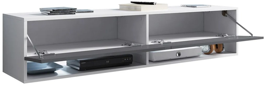 TV szekrény Aldesia -140 (wotan tölgy) (RGB LED világítás színes). 1058415