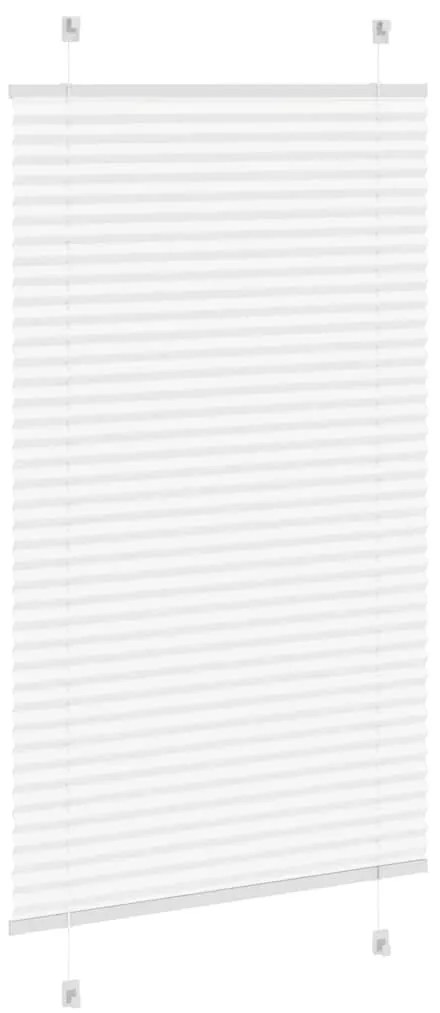 pliszírozott redőny Fehér 75x100 cm szövetszélesség 74,4 cm