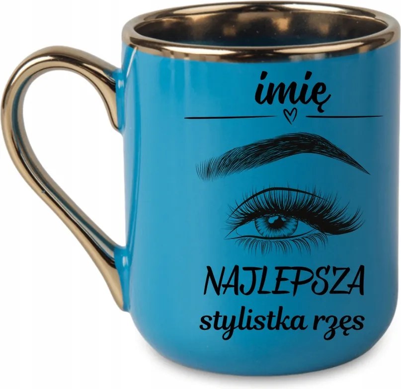 Elegáns bögre „Legjobb szempilla stylist név” 330 Kék