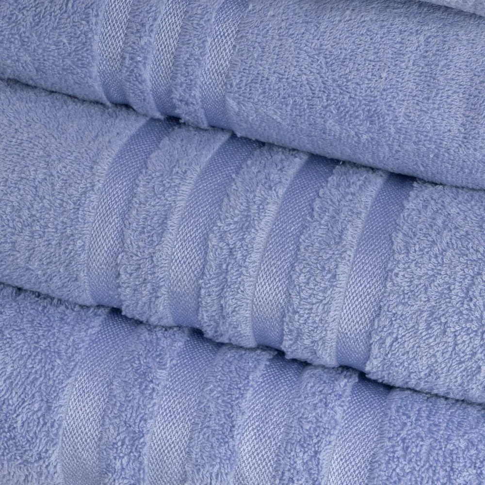 Kék frottír pamut törölköző 30x50 cm Simple – Casa Selección