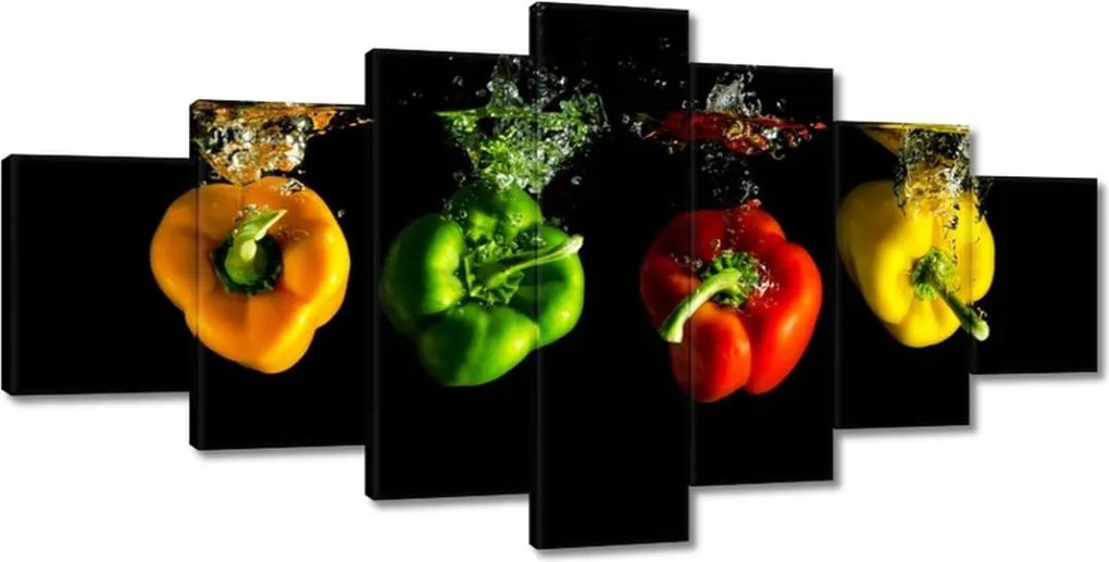 Képek 210x100 Színes paprikák