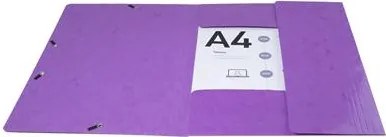 Gumis mappa, karton, A4, EXACOMPTA Iderama, lila (EX55826E)