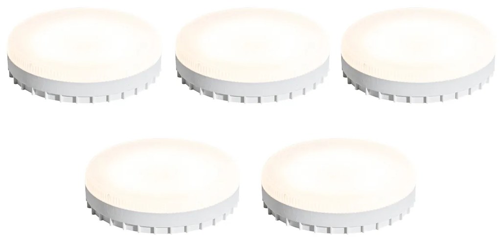 5 darabos GX53 3 lépésben szabályozható LED izzó szett 9W 900 lm 3000K