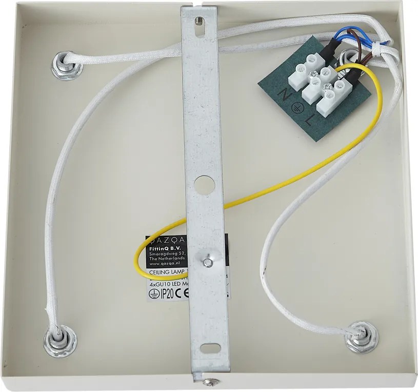 Modern mennyezeti spotlámpa bézs 4-lámpás állítható - Jeana