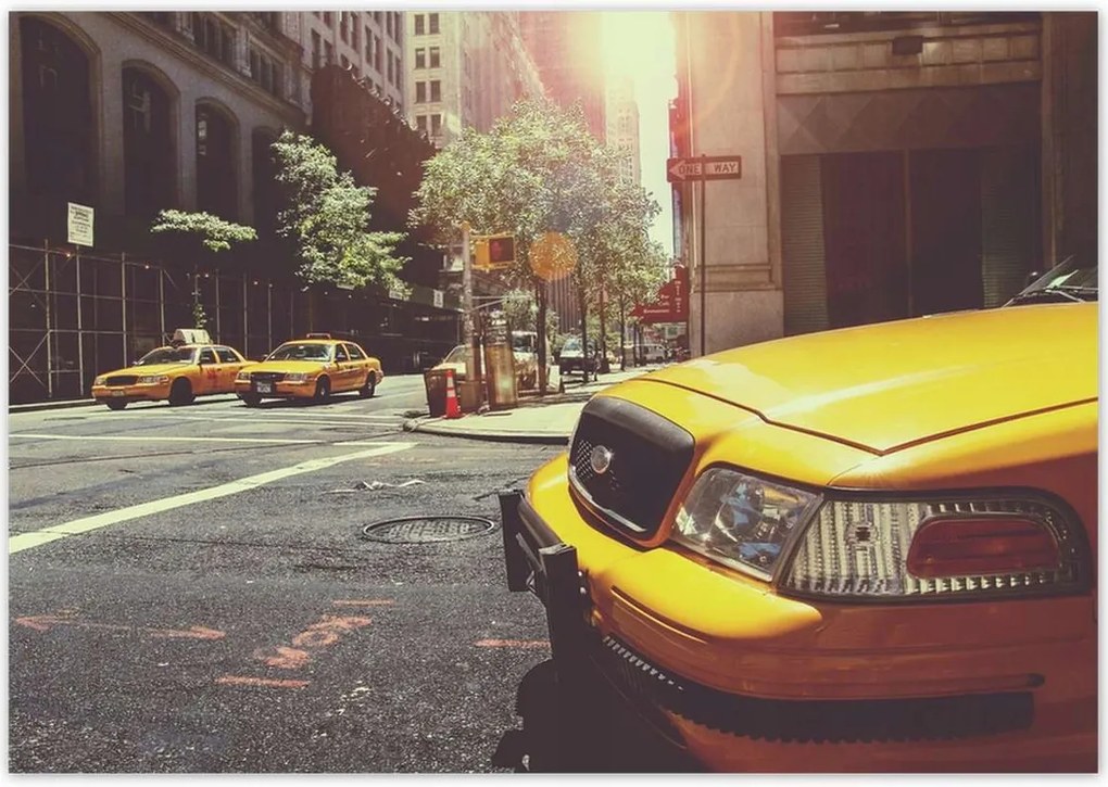 Poszterek 100x70 Sárga taxi Taxi