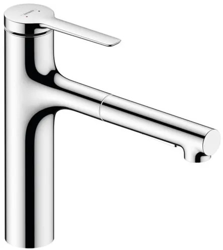 Hansgrohe Zesis mosogató csaptelep kihúzható zuhannyal, 2 áram króm 74801000
