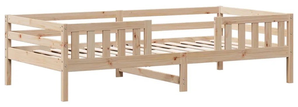 tömör fenyőfa ágykeret tetővel 80 x 200 cm