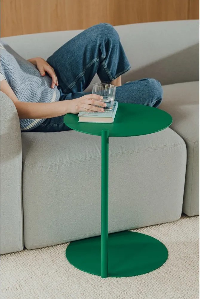 Acél kerek tárolóasztal 41x40 cm Ande – noo.ma